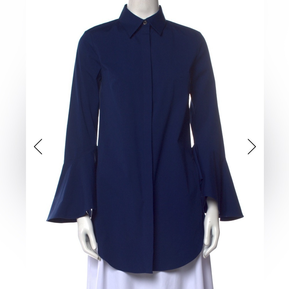 Michael Kors Collection Bell-Sleeve button up tunic size 2